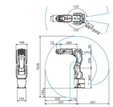 工業機器人參數圖