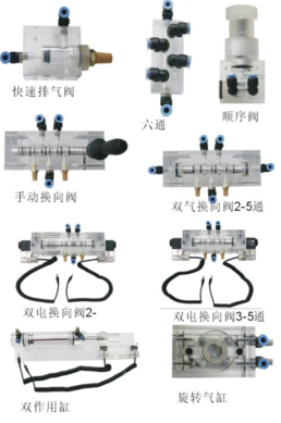 透明氣動與PLC實訓(xùn)裝置